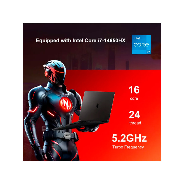 Игровой ноутбук Acer Nitro, Core i7-14650HX, RTX5060, 16ГБ/1ТБ, 16" IPS 2.5K 240Hz, Windows 11, RU клавиатура