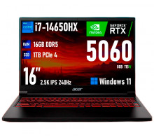 Игровой ноутбук Acer Nitro, Core i7-14650HX, RTX5060 240Hz