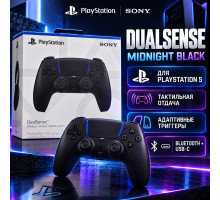 Sony PlayStation DualSense Midnight Black — беспроводной геймпад для PS5